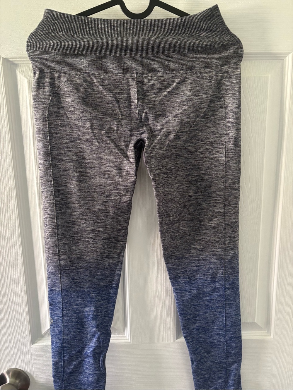 Lululemon Grey-to-Blue Ombre Active Leggings